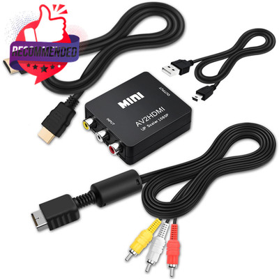 Ps2 Av Cable, Av To Rca Cord Compatible With Playstation 1/ Ps2/ Ps2 Slim/psx/