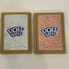 Pop Tarts Plastic Container Case x2 Lot Pink & White Sprinkles Kellogg's Vintage