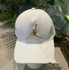 Jordan Jumpman White Mesh Cap Adjustable Trucker Hat Baseball Snapback New Tags