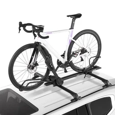 VEVOR Folding Roof Top Bike Rack Heavy Duty Car Bicycle Upright Mount Rack Lock