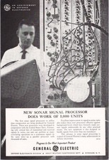 General Electric Vintage Magazine Ad Sonar Signal Processor Defense 1959