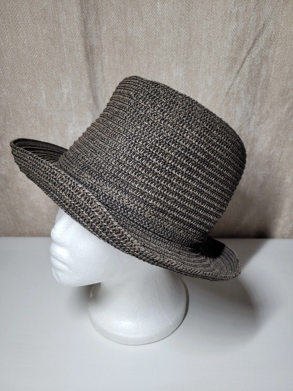Noa Noa Brown Sun Hat Summer Hat Trilby. One size Fits Most