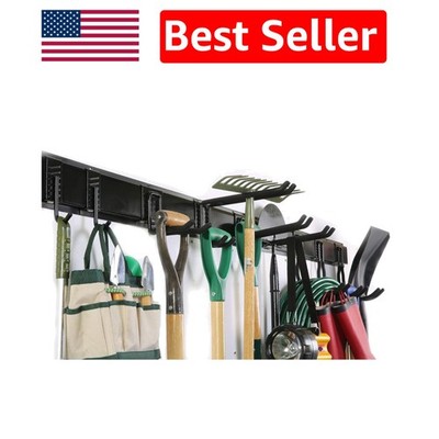 Space-Saving 13PCS Tool Organizer Rack - 64 Inches Heavy Duty Wall Mount System