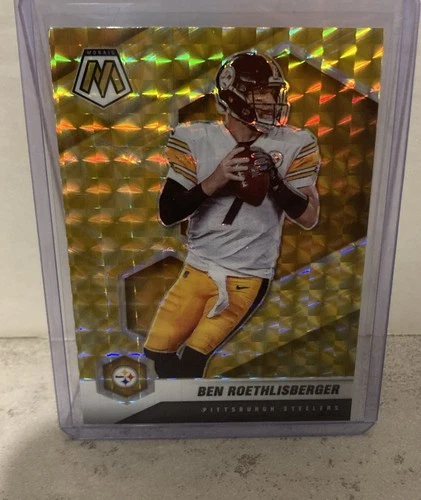 2021 Panini Mosaic - Ben Roethlisberger #166 Reactive Yellow Mosaic Prizm