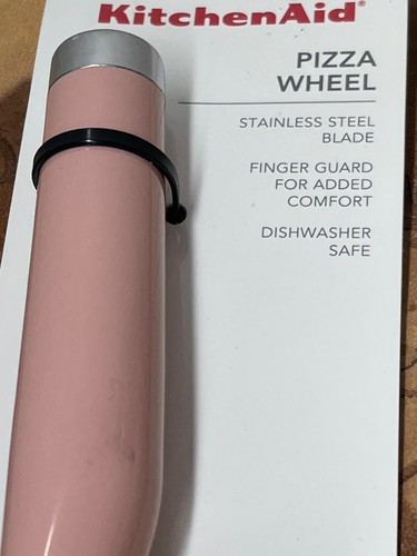 Kitchenaid Pizzarad Rosa Edelstahlklinge mit Fingerschutz Geschirrspüler Neu - Bild 2 von 5