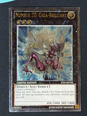 Nummer 20: Gigabrilliant ZTIN-ENV02 Ultimate Rare Englisch NM YUGIOH