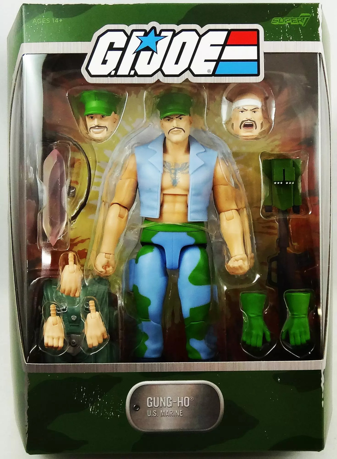 Figurine articulée G.I. Joe Gung-Ho Super7 Ultimates 17cm avec accessoires