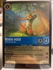 Lorcana Robin Hood Unrivaled Archer 162/204 Cold Foil