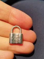 Ciondolo collana lucchetto Tiffany & Co 1837 argento sterling 925 9,7 g Usato