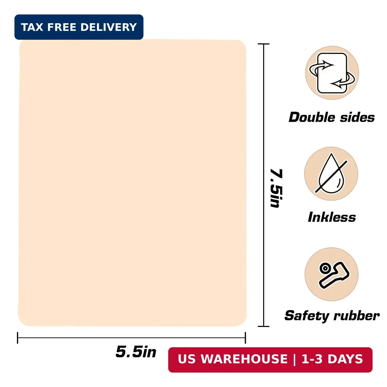 Yuelong 20Pcs Tattoo Practice Skins Blank Fake Skin for Tattoo Supplies - product detail image 2