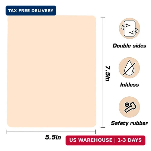 Yuelong 20Pcs Tattoo Practice Skins Blank Fake Skin for Tattoo Supplies image 2