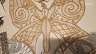 Antique Battenburg Lace Butterfly Doily — photo 6