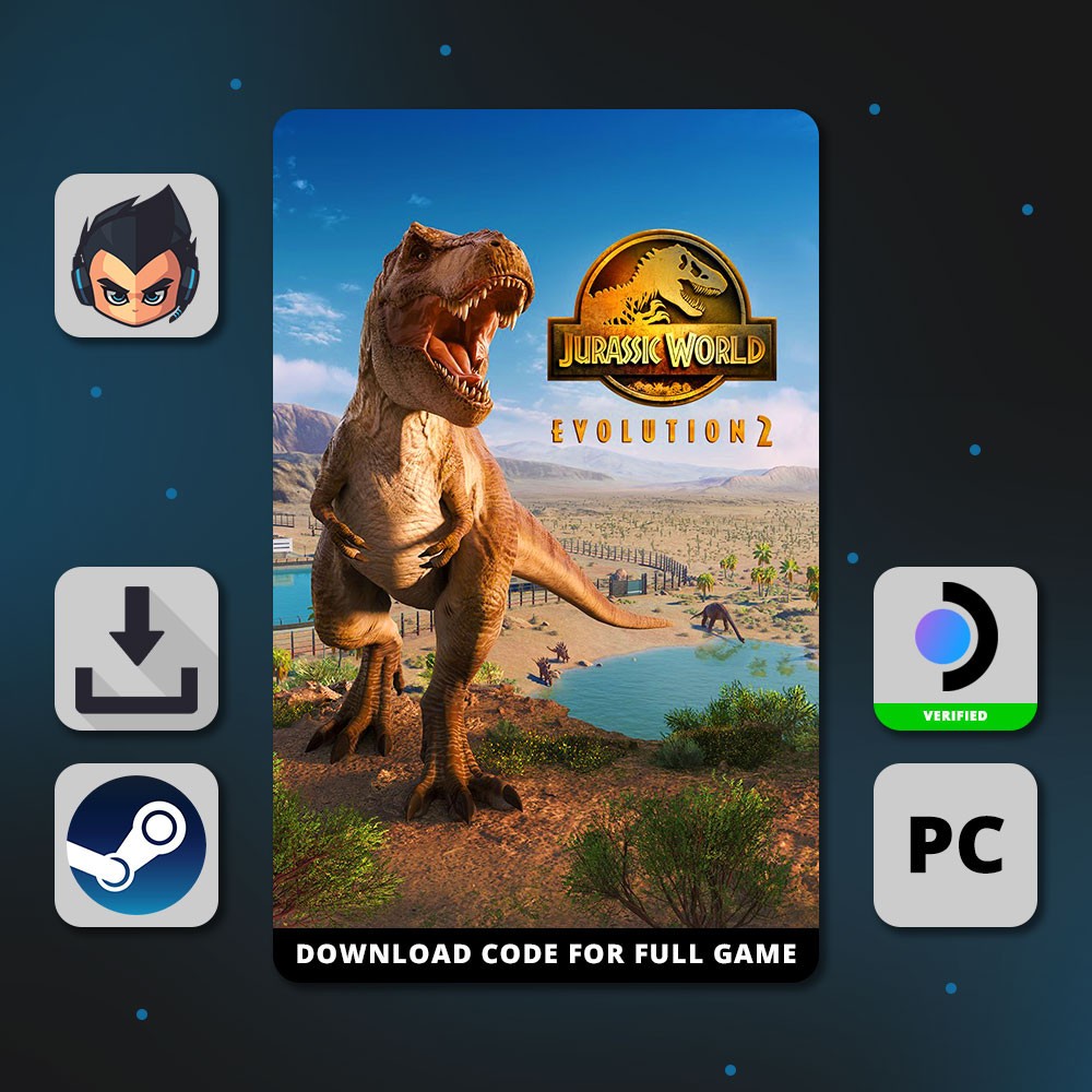 Jurassic World Evolution 2 - Steam Key 🔑 | PC Game / Steam Deck [Jurassic Park]