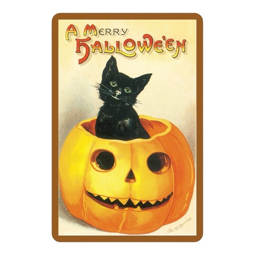 12 Halloween Postcards Reproduction VTG Antique Junk Journal Ephemera Pumpkins - Picture 6 of 13
