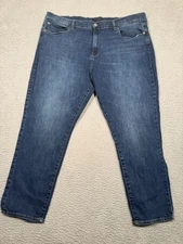 Lucky Brand 410 Athletic Straight Mens Jeans Size 42x29 Dark Wash Denim