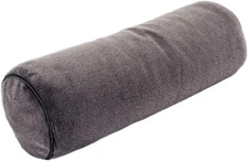 DreamTime Neck Roll Pillow, Buckwheat Filling, 1 Count (Pack of 1), Gray 