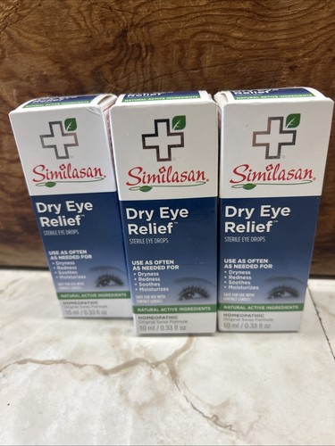 3 Similasan Dry Eye Relief Drops 10ml