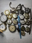 JUNK Vintage Watch Lot 22 Watches AS IS Missing Parts Repair Croton Bulova Timex