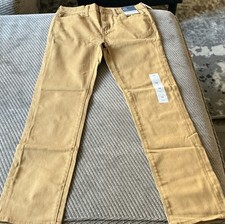 Old Navy Boys Slim Fit Chino Pants Beige Stretch Twill Cotton School Casual
