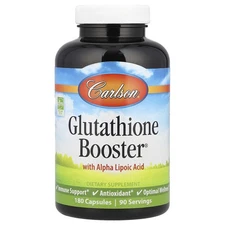 Carlson Labs Glutathione Booster 180 Capsules Gluten-Free, Preservative-Free ,