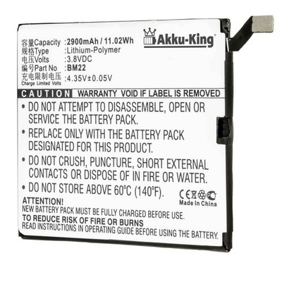 Akku-King Akku BM22 für Xiaomi Mi5 Gemini Gold Edition Mi5 Pro Battery Accu