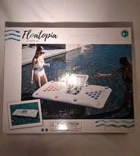 NEW Pool Toy Party Floating Beer Pong Game Cooler Floatopia 76.5" X 40.5" NIB
