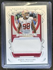 2025 Panini National Treasures Mykel Williams Framed Fabric RC Patch #/49 49ers