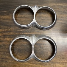Oem Vintage 1958-1962 Corvette Headlight Bezel Trim Pair 3779239
