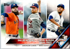 2016 Topps American League Wins Leaders #187 David Price Collin McHugh Keuchel
