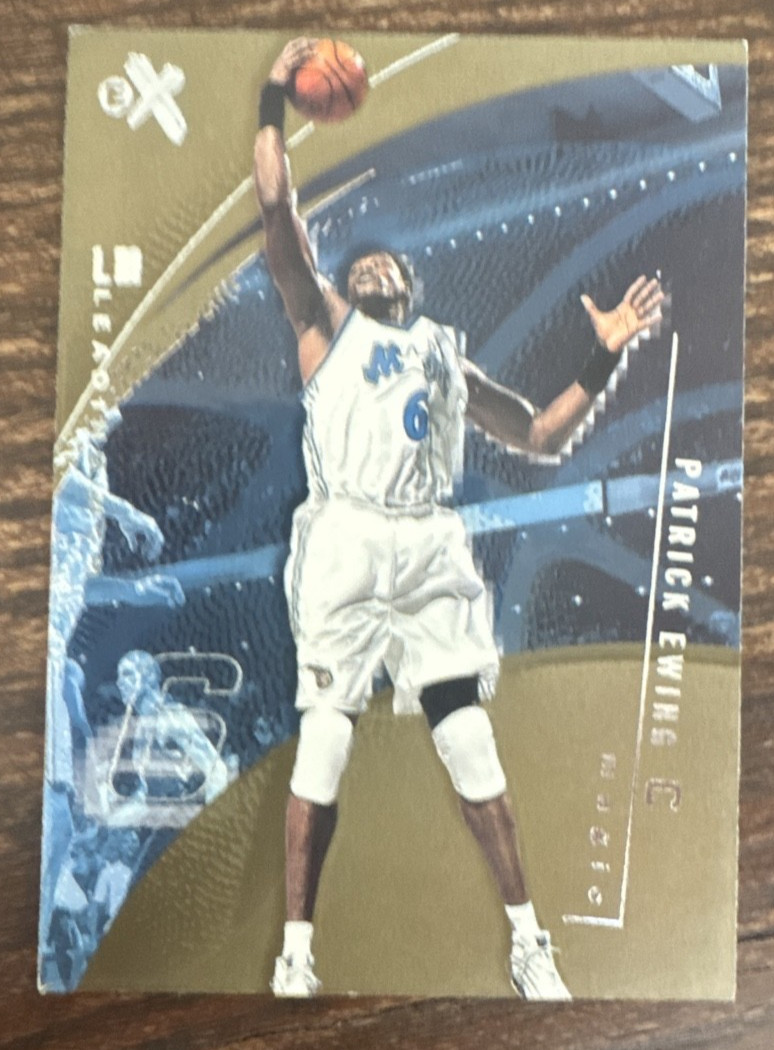Patrick Ewing 2001-02 EX #88 Knicks Legend with Orlando