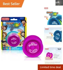 Toys First Yo! Safe Silicone Yo-Yo for Beginners - Vibrant Purple/Yellow