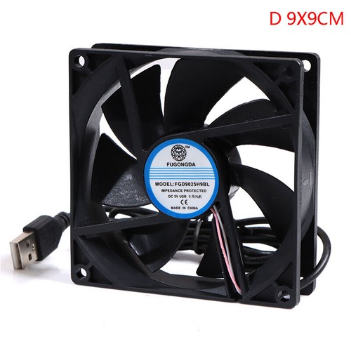 DC 5V USB Brushless Sleeve Bearing Fen Computer PC Silent Cooler Cooling Fan Lot - Photo 16/17