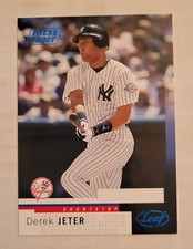 2004 Leaf MLB Blue Press Proof Insert Card #56 Derek Jeter #36/100 Yankees SSP