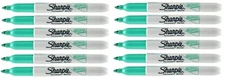 Sharpie Permanent Marker Fine Point Metallic Green non-toxic Lot of 12