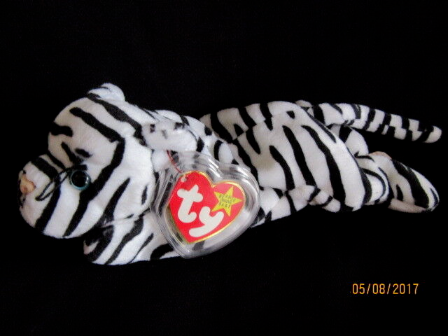 TY BEANIE BABY BLIZZARD - WHITE TIGER - INDONESIA - MINT - RETIRED WITH TAGS