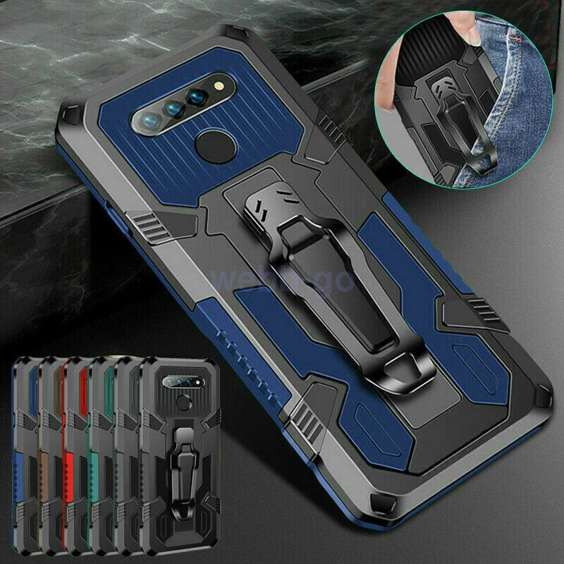 For LG Stylo 6 K51 k61 K51S K41S Phone Case Armor Stand Cover With Belt Clip - Image 2 of 4