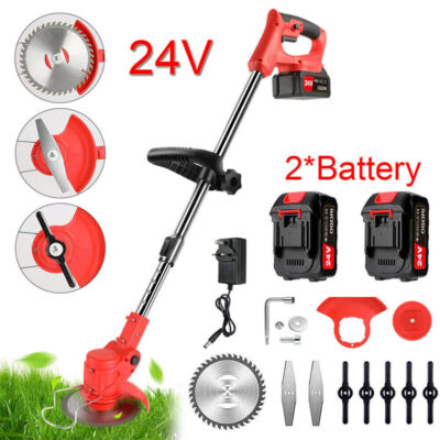 1000W Cordless Weed Eater Electric Brush Cutter Lawn Edger Grass String Trimmer