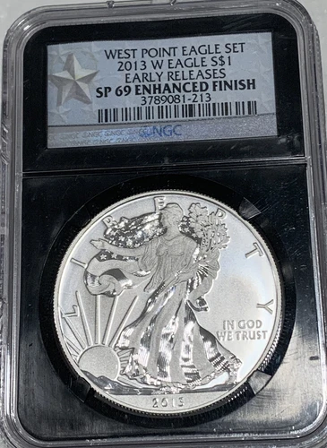 2013-W Enhanced Finish Silver American Eagle - NGC SP69 Early Releases 213