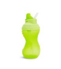 Munchkin Mighty Grip Spill Proof Flip Straw Cup, 10oz 12 months Green