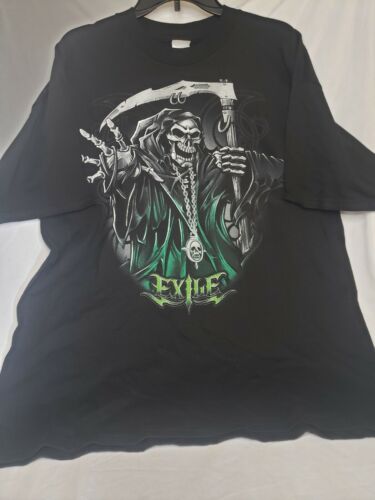 Exile 'Grim Reaper' Band Black T shirt (Size XL)