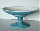 Vintage Red Wing Pottery M-5005 Compote Dish Speckled Blue/Cream
