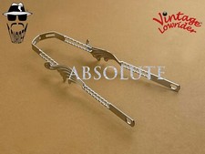 Vintage Lowrider 20" Double Square TWISTED 3D WING Fender Brace Chrome Bicycle.