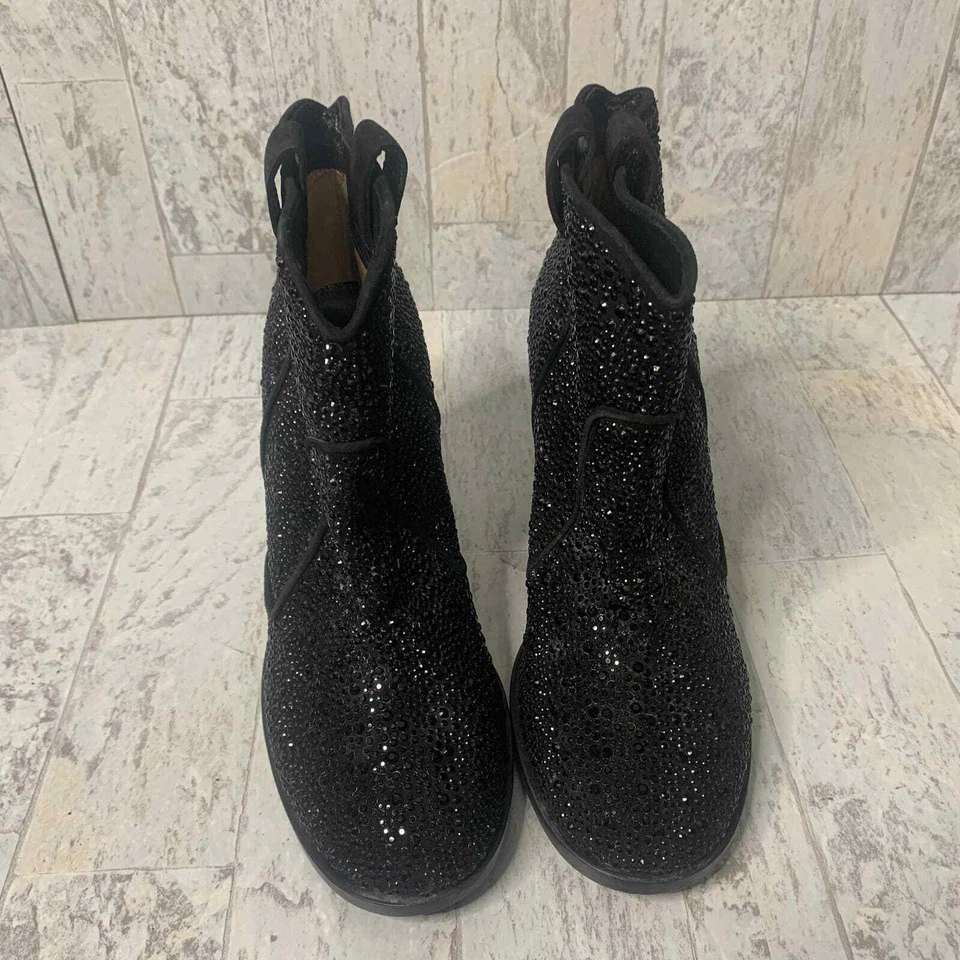 Botas Laurence Dacade para mujer talla 38,5 EE. UU. 7,5 negras al tobillo tacón bloqueado Foto 2 de 4