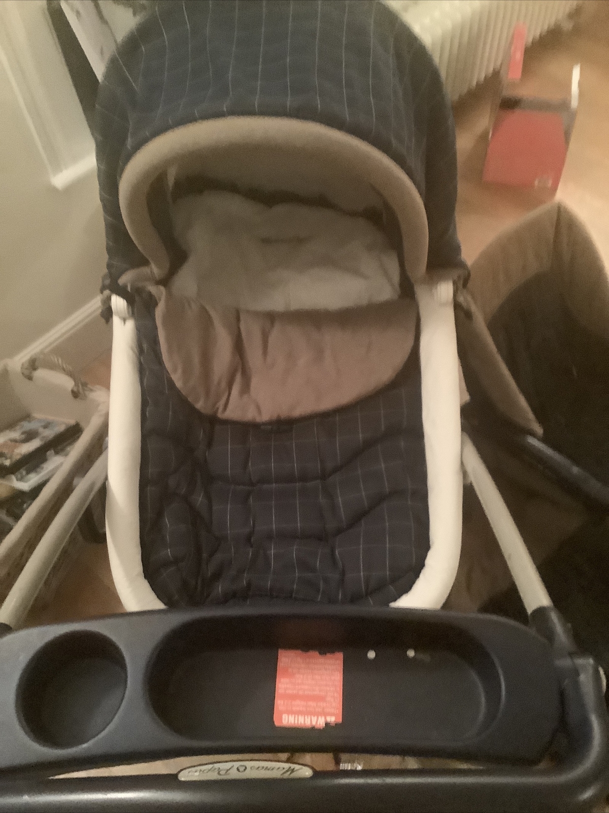 Stylish Vintage Mamas And Papas Blue MPX Pram, Pushchair, Carrycot