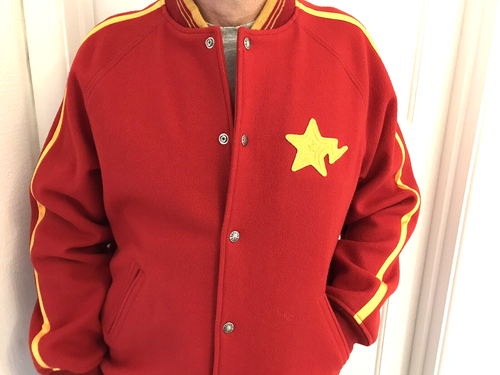 bapesta varsity jacket