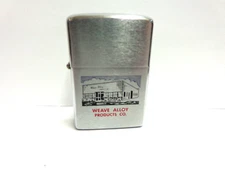 vintage advertising Zippo lighter Weave Alloy Co 1974 good condition