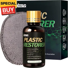 Plastic Restorer for Cars, Black Plastic Trim Restoration,Crystal Coating for Ca