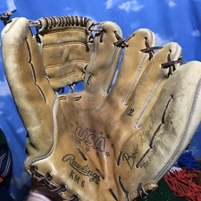 VINTAGE RAWLINGS BOB GRICH KM 6 MODEL BASEBALL GLOVE MITT Rht right hand, throw