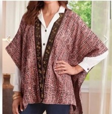 Soft Surroundings Embroidered Cape