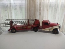 Buddy L Pull N Ride Extension Ladder Fire Truck W/ Siren
